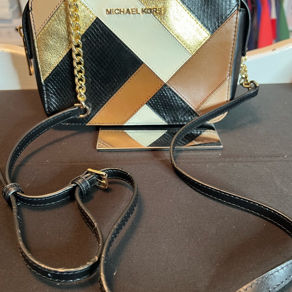 Michael Kors Black And Gold Patchwork Women's Bag - image 2